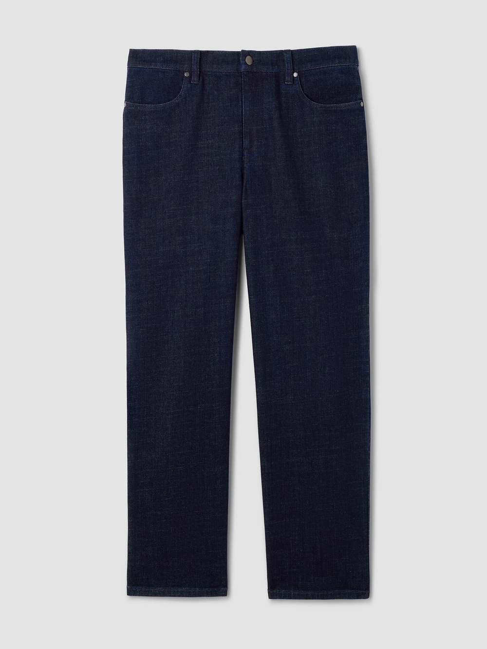 Eileen Fisher High Waist Slim Straight Jeans Dark Blue 5 Pkts 18W